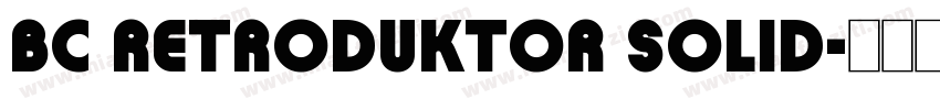 BC Retroduktor SOLID字体转换